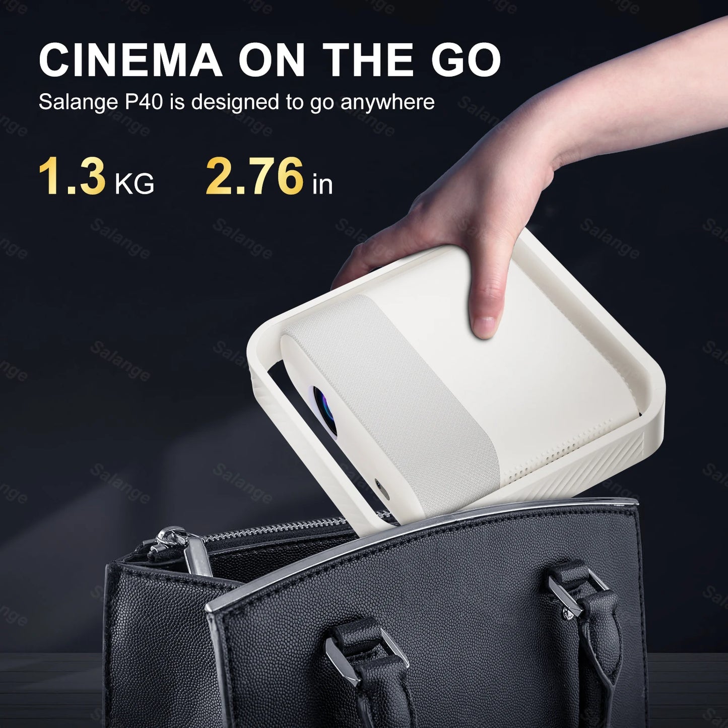 1080P Android Projector with WiFi6 Auto Focus and Bluetooth