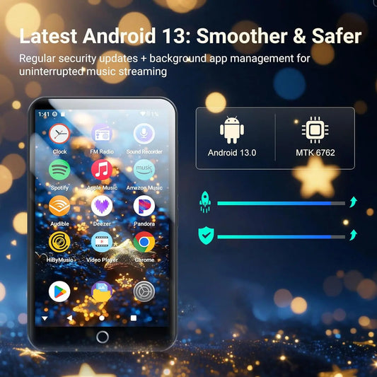 Android 13 MP3 MP4 Player 160GB with Speaker and WiFi