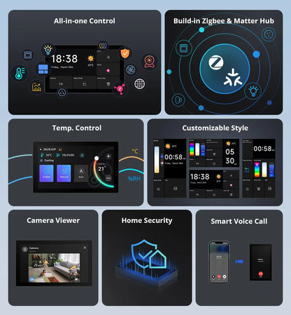 120 Type Smart Home Control Panel Pro White