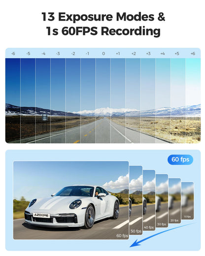 4K Dash Cam 1-Channel GPS WiFi 64GB