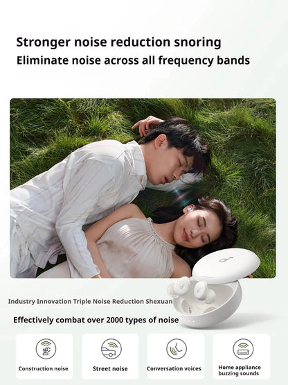 Smart Noise-Cancelling Sleep Earbuds for Side Sleepers