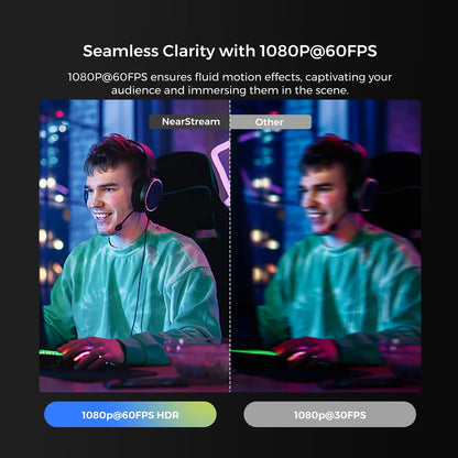 4K HDR Webcam with Autofocus Noise Cancelling Mic
