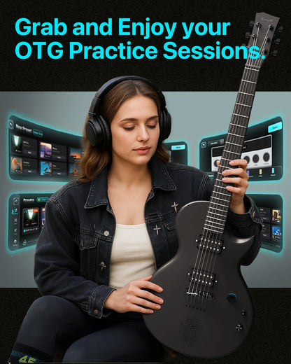 Smart Carbon Fiber Electric Guitar Wireless Speaker