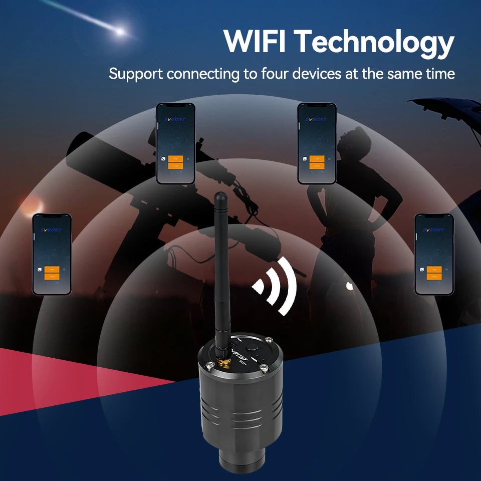 2.4G WiFi Astronomy Camera IMX662 for Planetary Photography