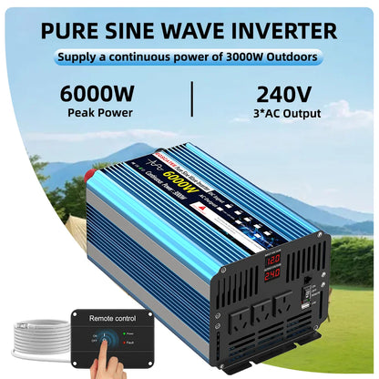 6000W 24V Car Power Inverter with USB Output