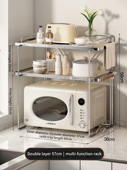 57cm Double Layer Countertop Organizer Stand