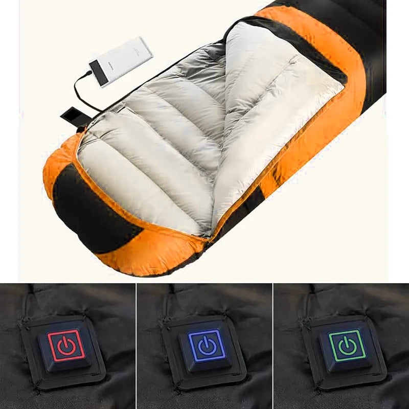 Portable USB Heated Sleeping Bag and Thermal Pad
