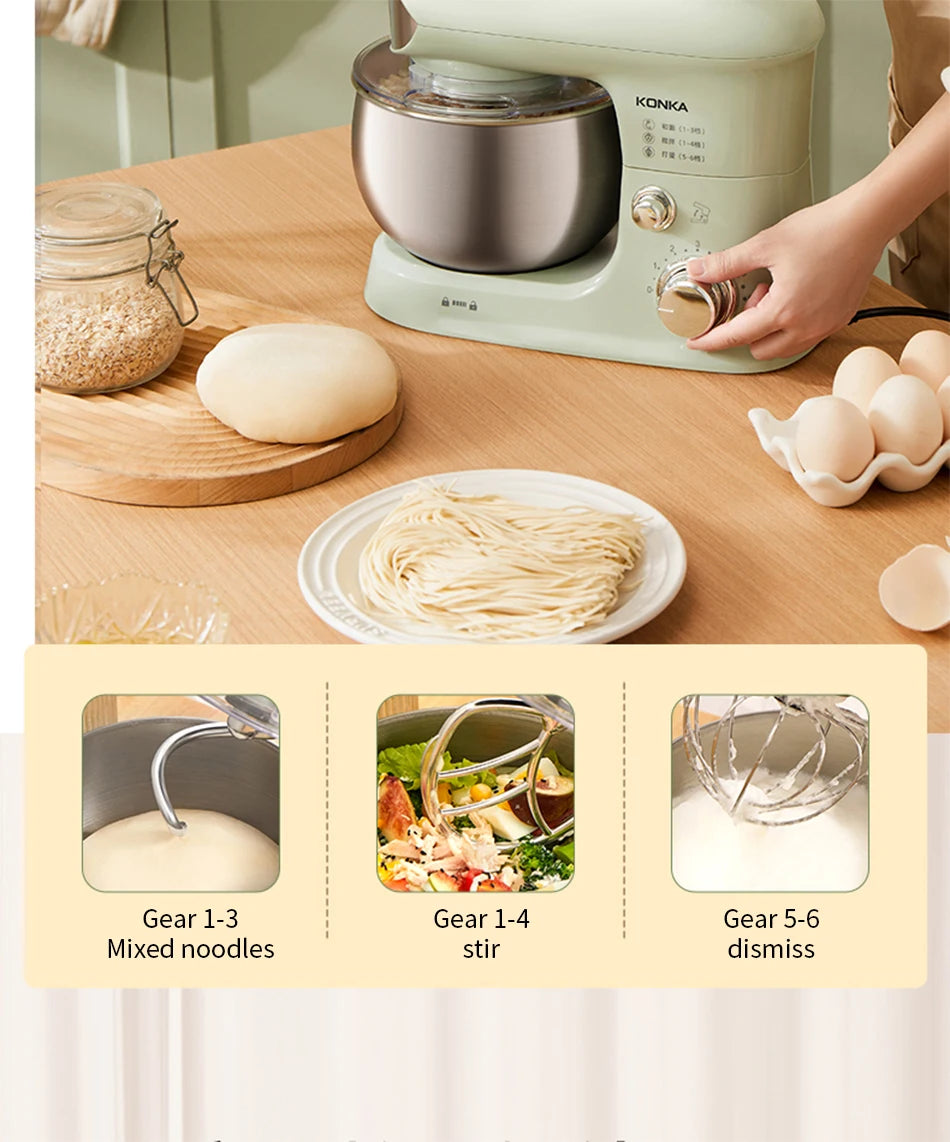 3L Electric Kitchen Mixer Dough and Eggs