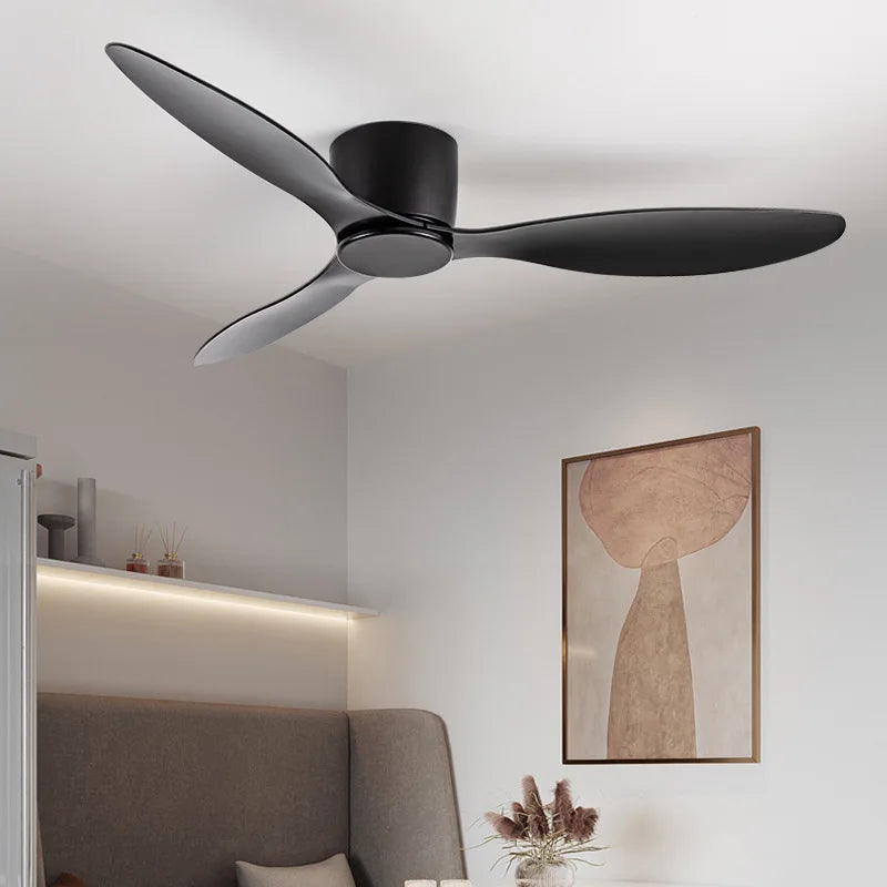 Ceiling Fan with LED Light Quiet Low Profile Remote Control