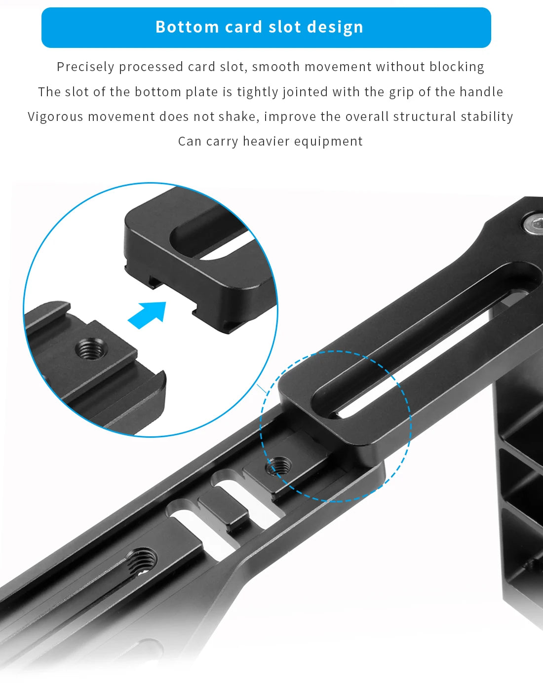 Diving Camera Tray Stabilizer Rig with Dual Handles