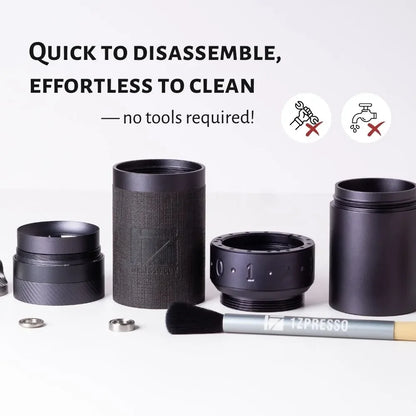 Portable Manual Coffee Grinder with 48mm Stainless Steel Burr