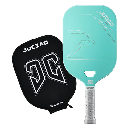 Blue Carbon Fiber Pickleball Paddle Aero Throat Design