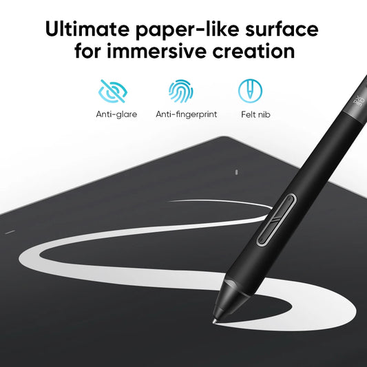 Lightweight Digital Art Tablet with Bluetooth Stylus