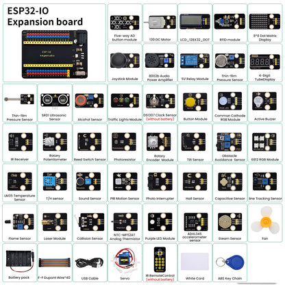 DIY Electronic Sensor Kit with 42 Modules for Coding Practice