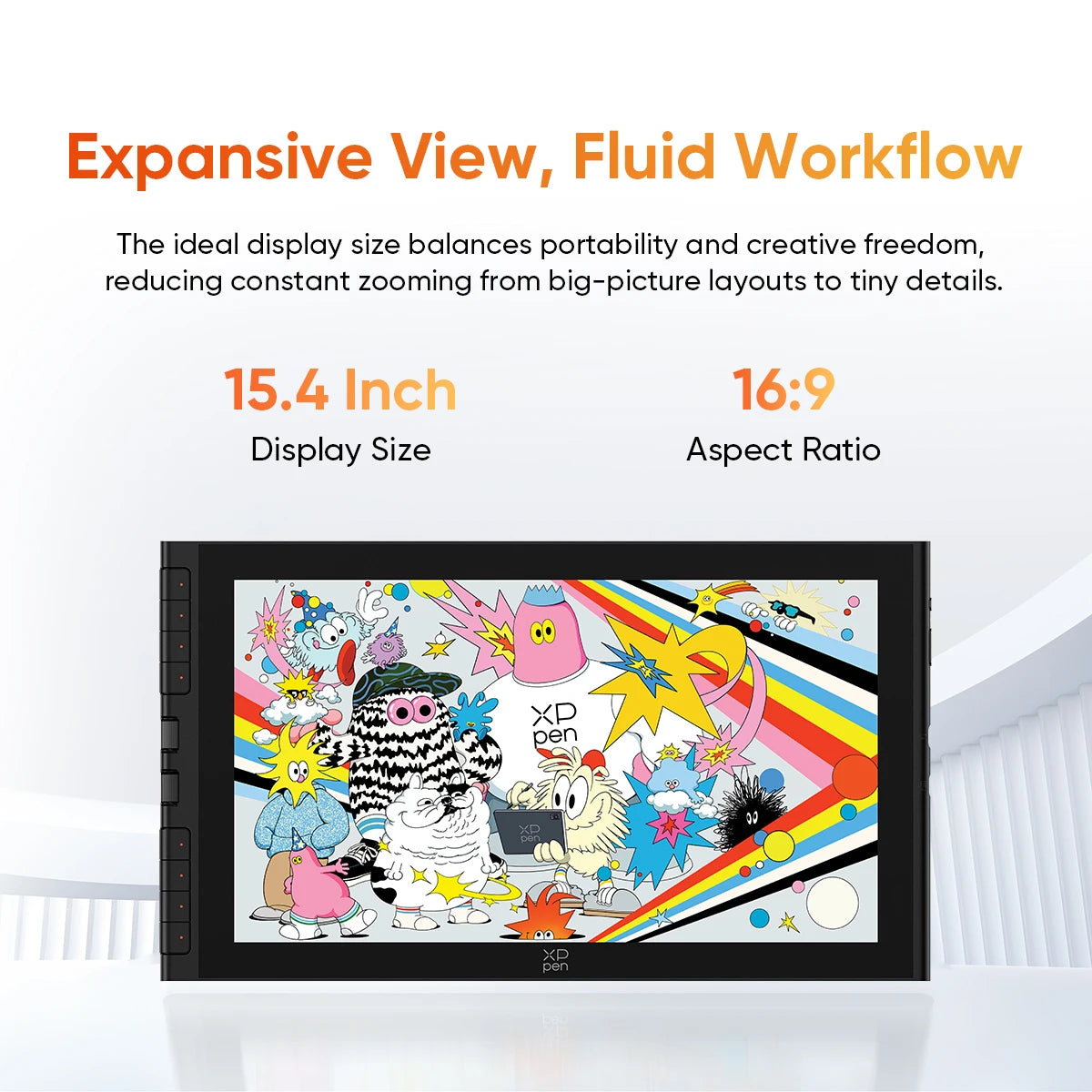 15.4 Inch Portable Drawing Tablet with Carry Bag