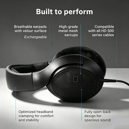 Open-Back 120Ω Studio Monitor Headphones for Mixing