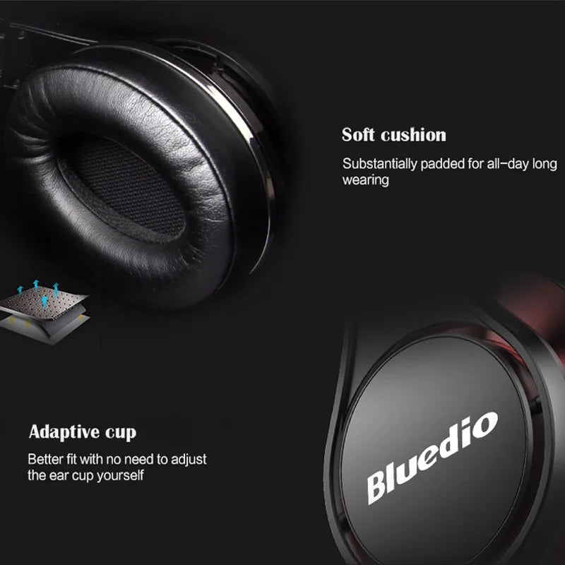 Wireless Over-Ear Headphones 3D Surround Sound with Microphone