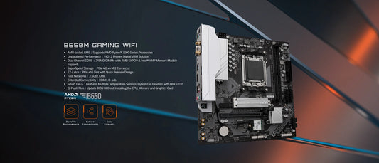 DDR5 AM5 B650M Motherboard Ryzen 7000 Series Support