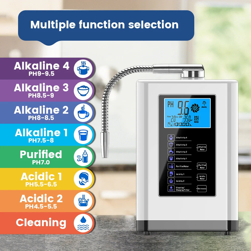 Alkaline Water Ionizer Machine with 5 Platinum Plates