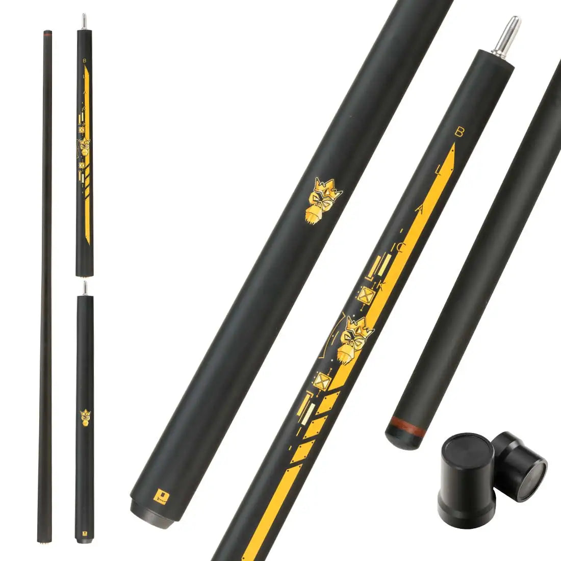 2in1 Carbon Pool Cue Stick 58in Break Jump