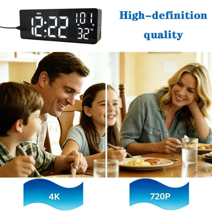 1080P WiFi Digital Clock Camera with App Control