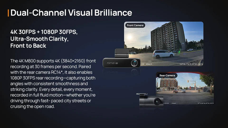 4K Car Camera Bundle with GPS and 128GB