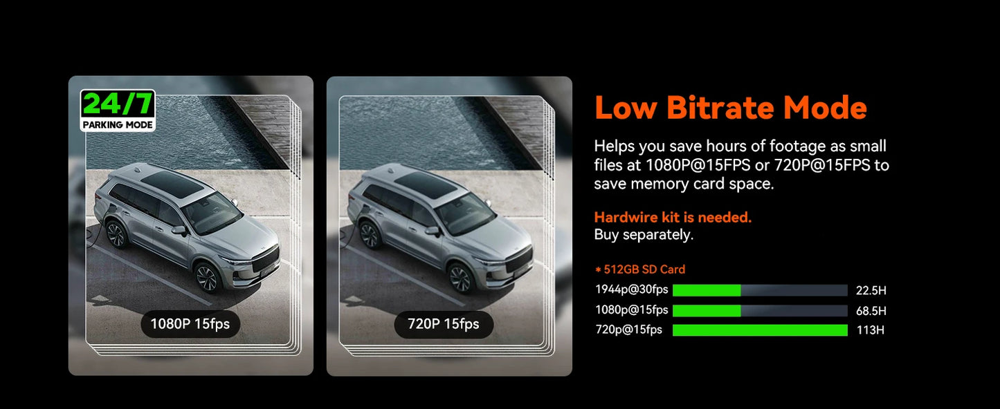 N5 4-Camera Car Dash Cam 2.7K HD