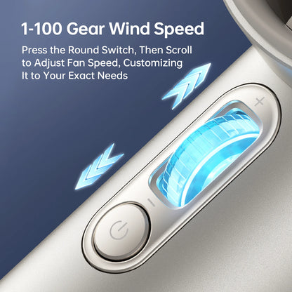 Travel-Friendly Handheld Fan Pro1S with LED Display