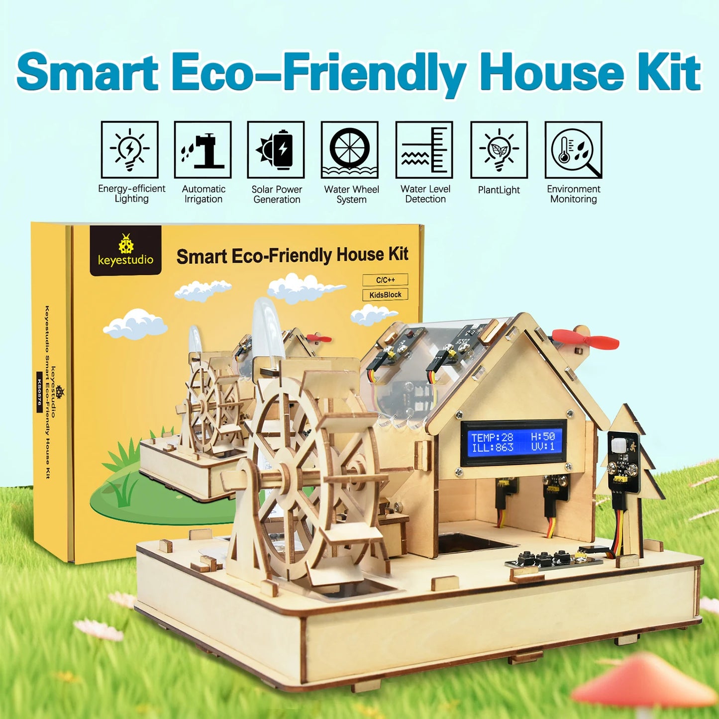 Eco-Friendly Smart House Electronics Kit for Arduino Programming