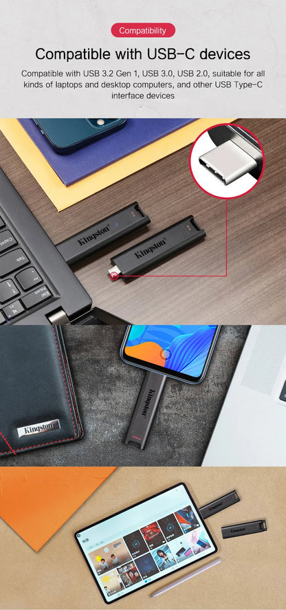 High Speed 512GB USB-C Memory Stick