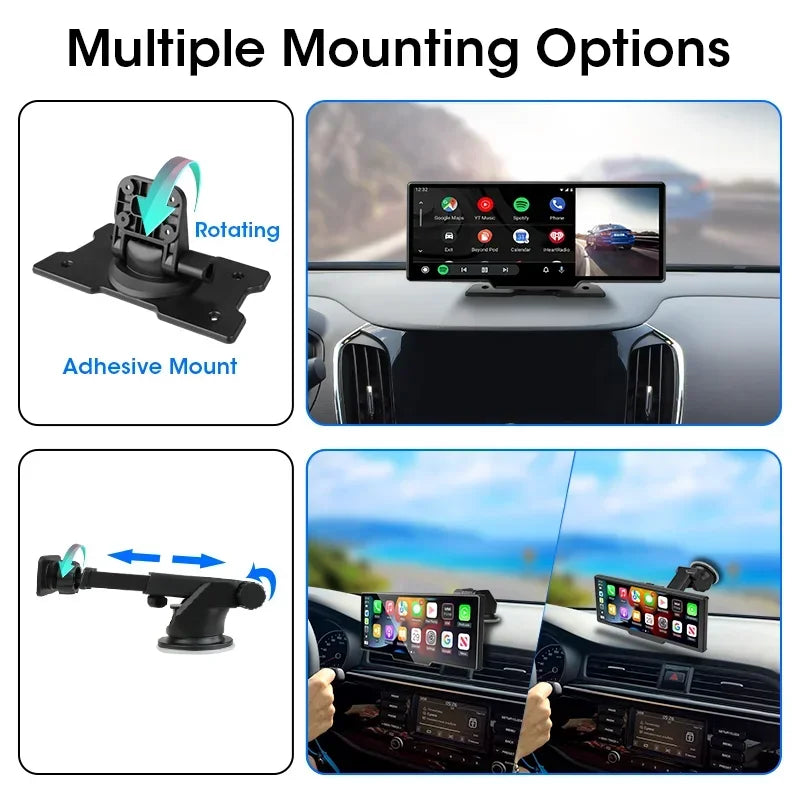 10.26 Inch 4K Dash Cam Rear Camera 64G