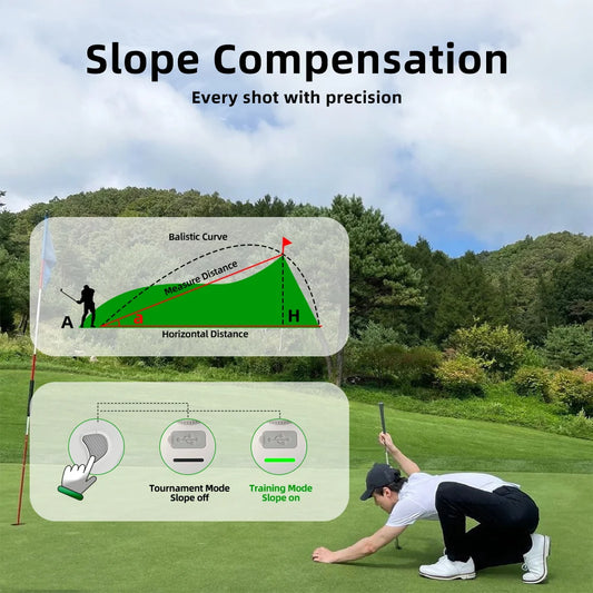 Long-Range Golf Rangefinder 1000 Yards with Slope Accuracy