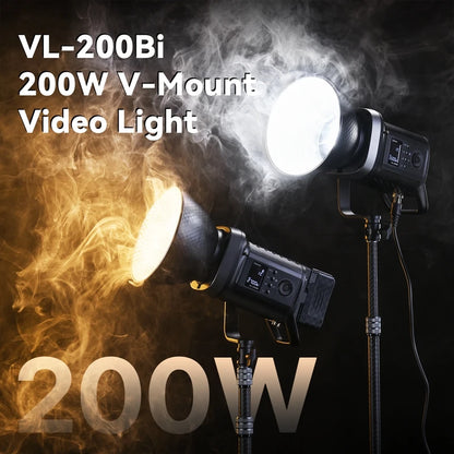 Rechargeable 200W Bi Color Video Light for Streaming
