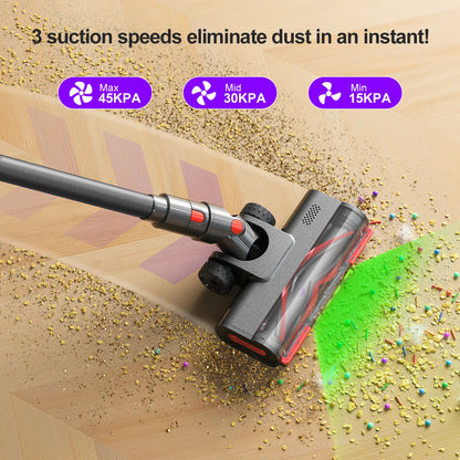 Cordless Vacuum Cleaner 50kPa Powerful Suction Pet Hair