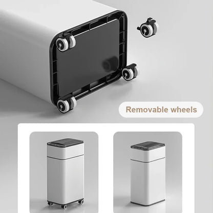 15L Touchless Kitchen Waste Bin Silver
