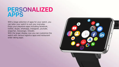4G Android Smart Watch 2.86" Display 2700mAh Battery