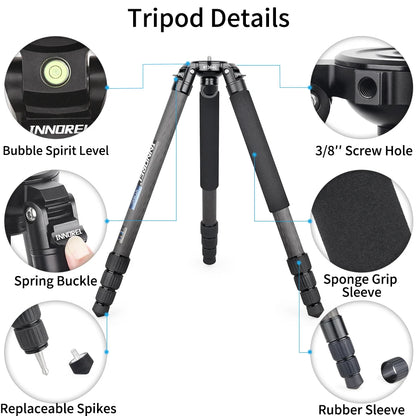 Professional Carbon Fiber Tripod for DSLR Video Cameras