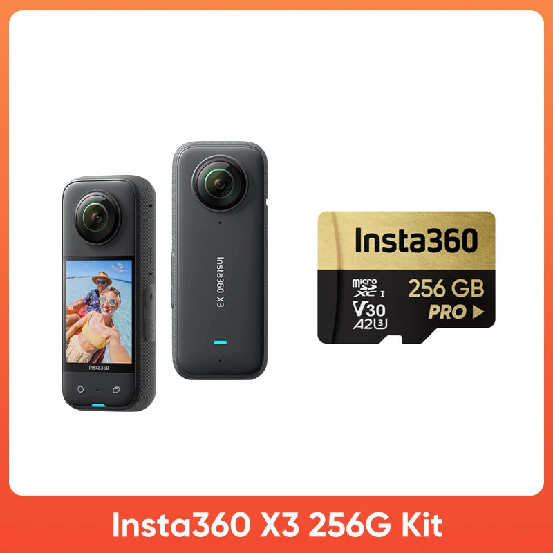 Portable Waterproof 360 Camera for Vlogging and Adventure, 256GB