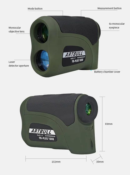 1600m Long-Range Laser Distance Meter for Outdoors