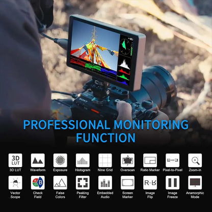 6 Inch 4K HDMI Camera Field Monitor 1200nit High Brightness