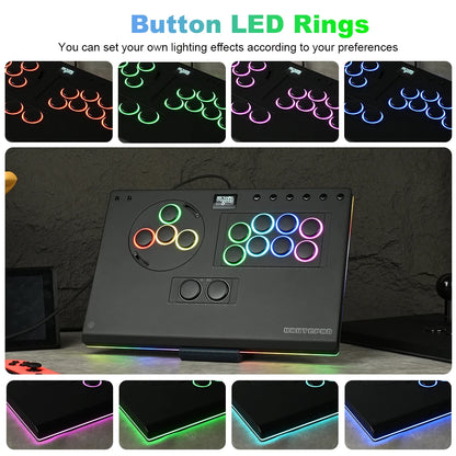Aluminum Alloy Leverless Arcade Controller PC PS4 PS5