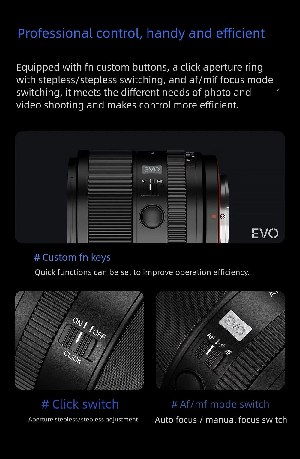 85mm F2.0 EVO Large Aperture Portrait Lens for Nikon Z