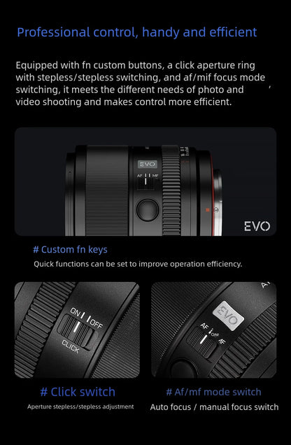 85mm F2.0 EVO Large Aperture Portrait Lens for Nikon Z