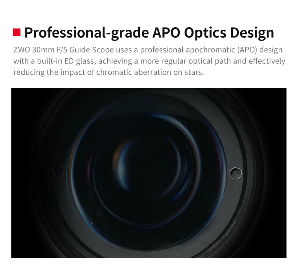 High-Precision 30mm F/5 APO Astronomical Guiding Scope