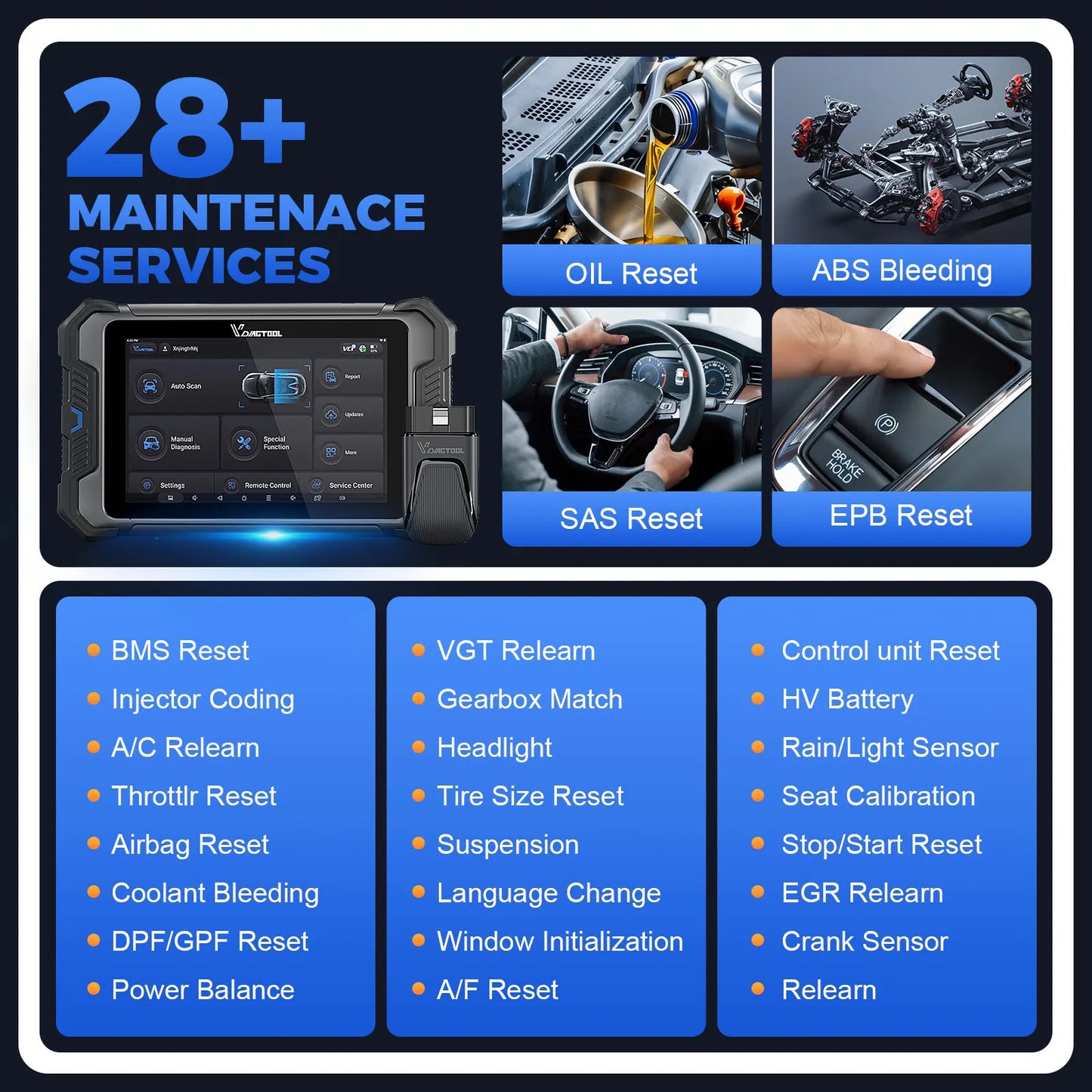 D80 BT LITE Bi-Directional ECU Diagnostic Tool Wireless