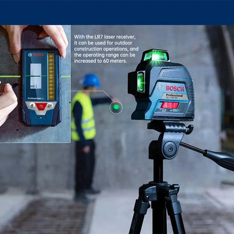 Bosch LR7 Professional Red Green Laser Level for Precision Work