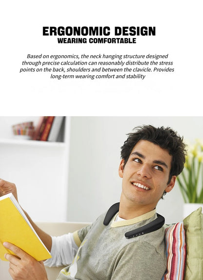 IPX7 Waterproof Wearable Bluetooth Neckband Speaker