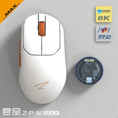 8K DPI Lightweight Orange MAX Wireless Gaming Mouse