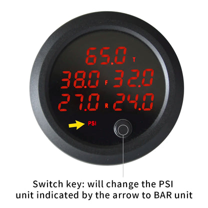 Portable Digital 5-Sensor Air Pressure Monitor Blue