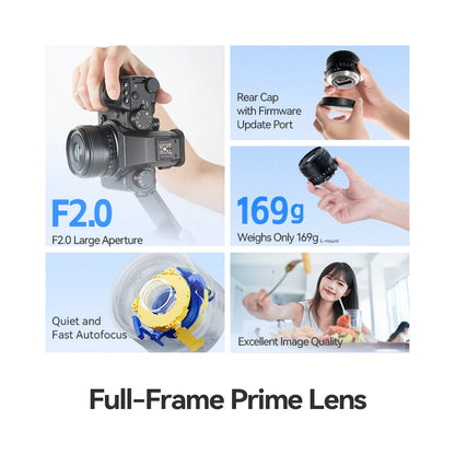 40mm f2 Prime Lens for Full Frame L-Mount Cameras